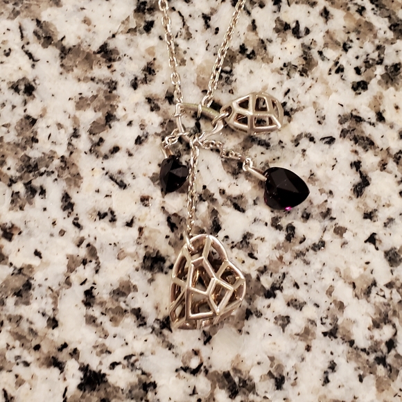 Links of London Garnet Flutter & Heart Necklace - Picture 8 of 14